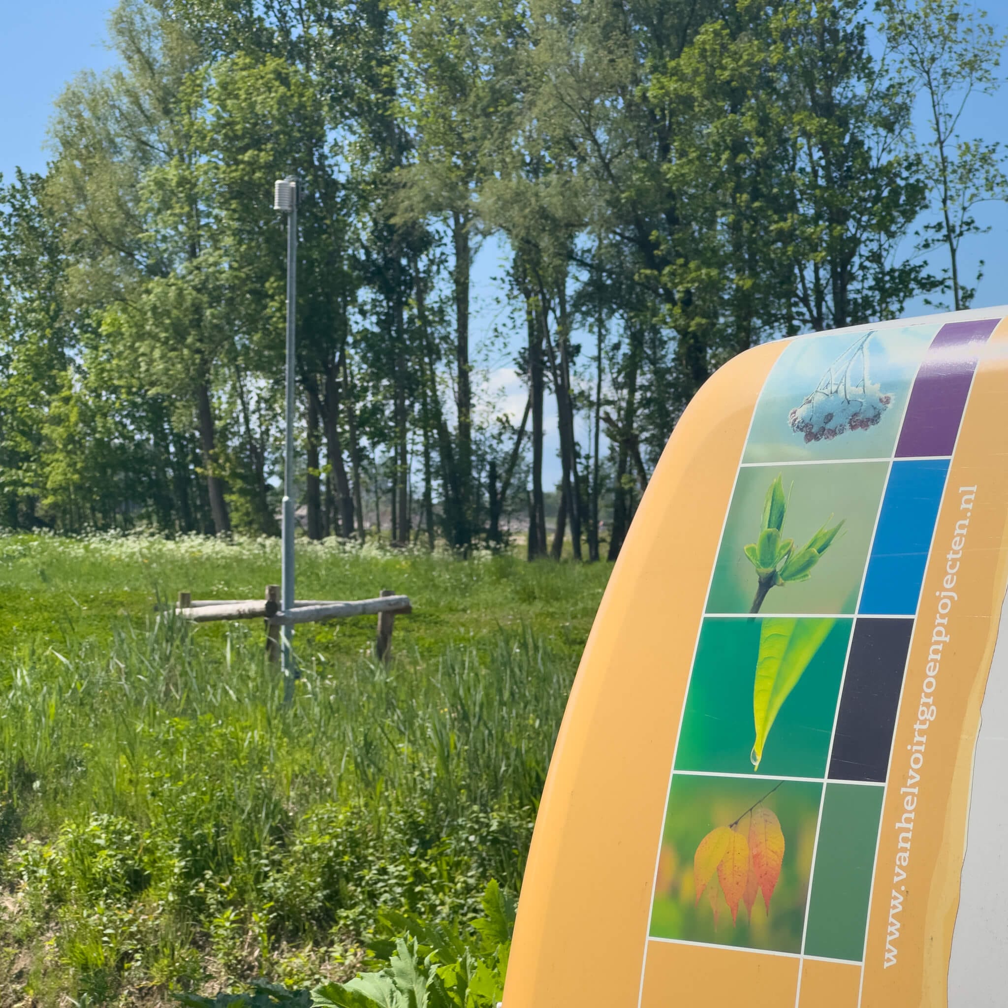 Sensorlocatie in het groen